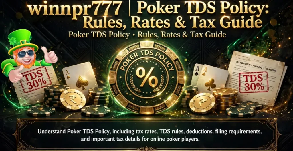 Winnpr777 | Poker TDS Policy
